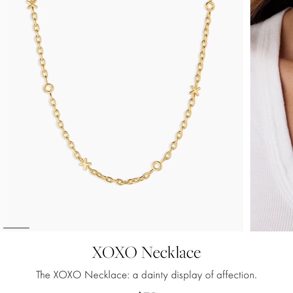 Gorjana XOXO Gold Necklace